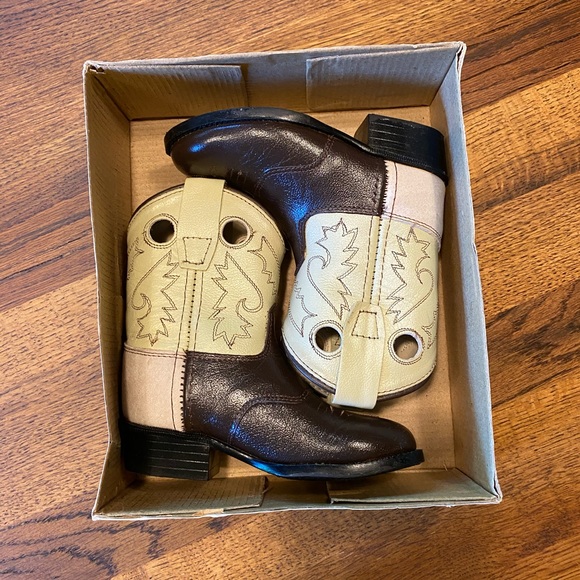 Old West toddler cowboy boots. Never worn, in box - Picture 7 of 8